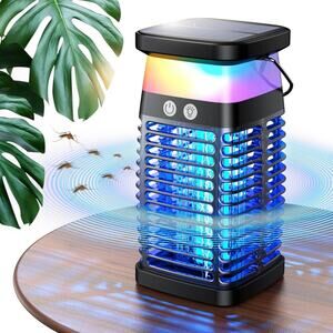 WULYNO Bug Zapper Outdoor Indoor with RGB Light & Reading Lamp SJZ-071 - BLACK
